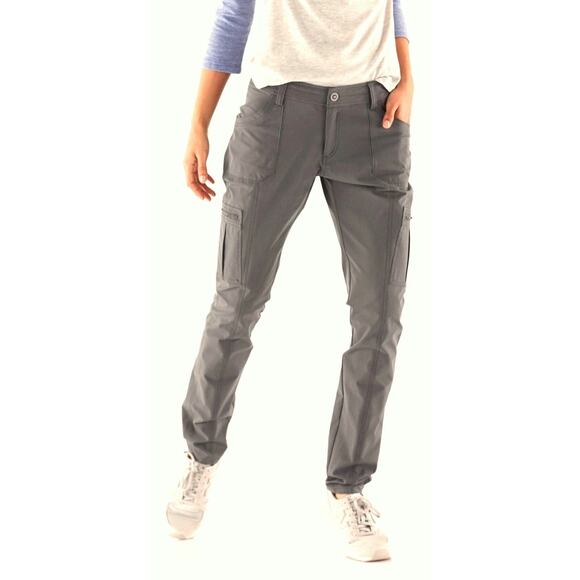 Kuhl Horizn Skinny Pants Womens 2 Ripstop Cargo Climbing Hiking Gorpcore Gray - Picture 1 of 10